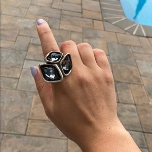 UNOde50 grey crystal ring